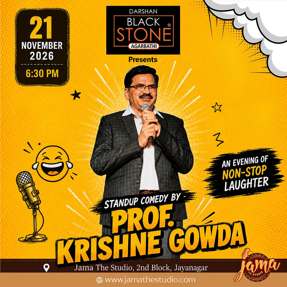 Standup Comedy by Prof. Krishne Gowda