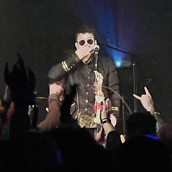 Pedro at the Bubbling Cauldron at Berko Civic Centre, Hallween Gig