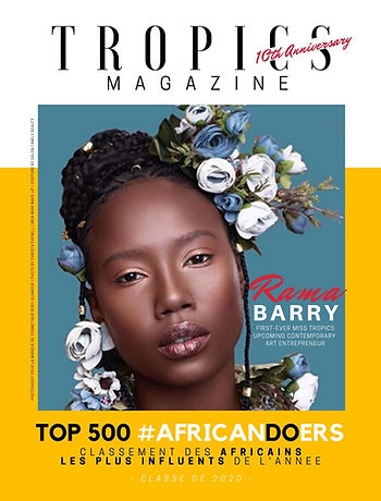 Rama Barry, mannequin et historienne de l'art, est dans le classement des africains les plus influents par African DOers