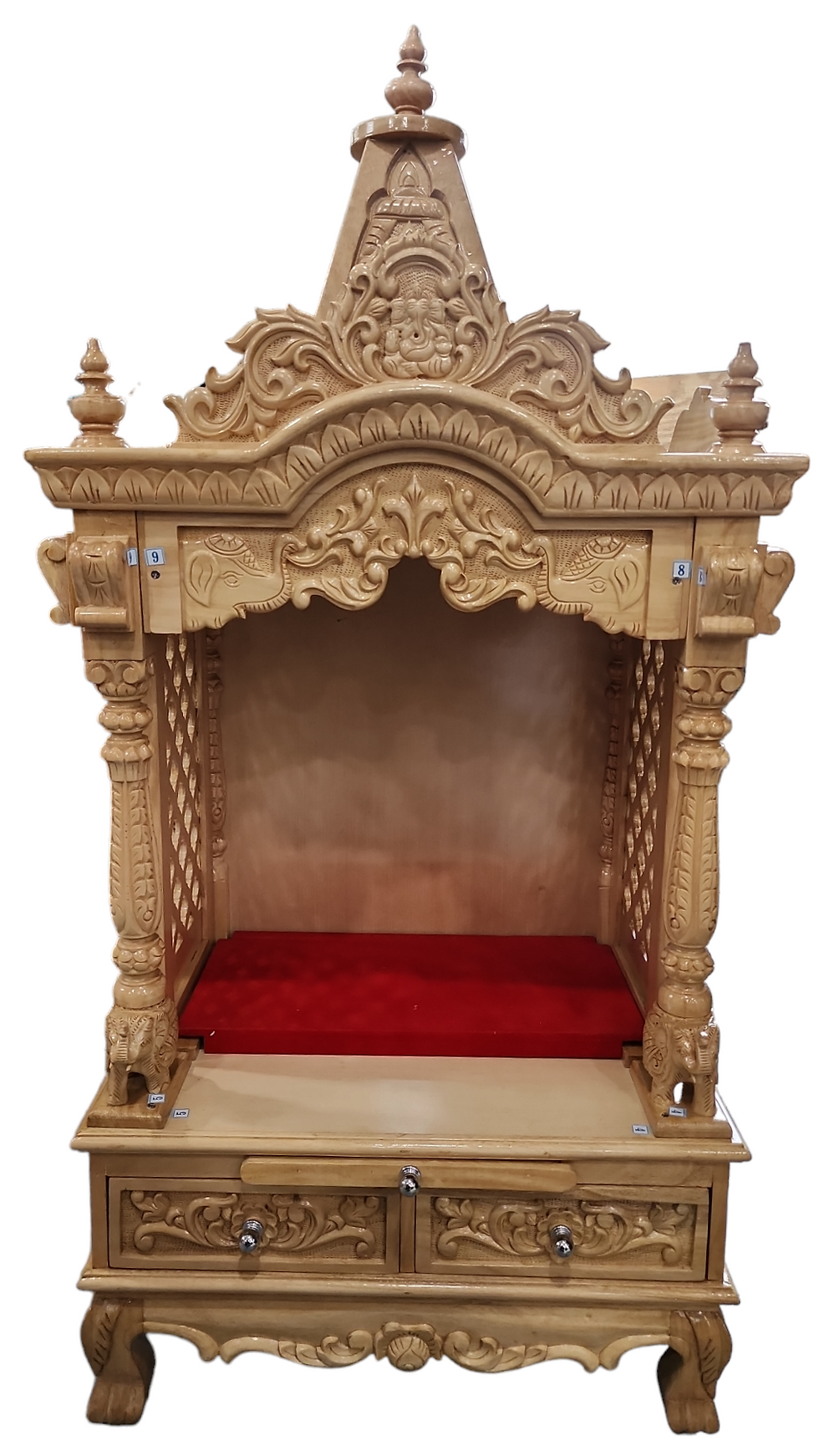 Thumbnail: 22 by 15 inches Sewan wood light color  Mandir