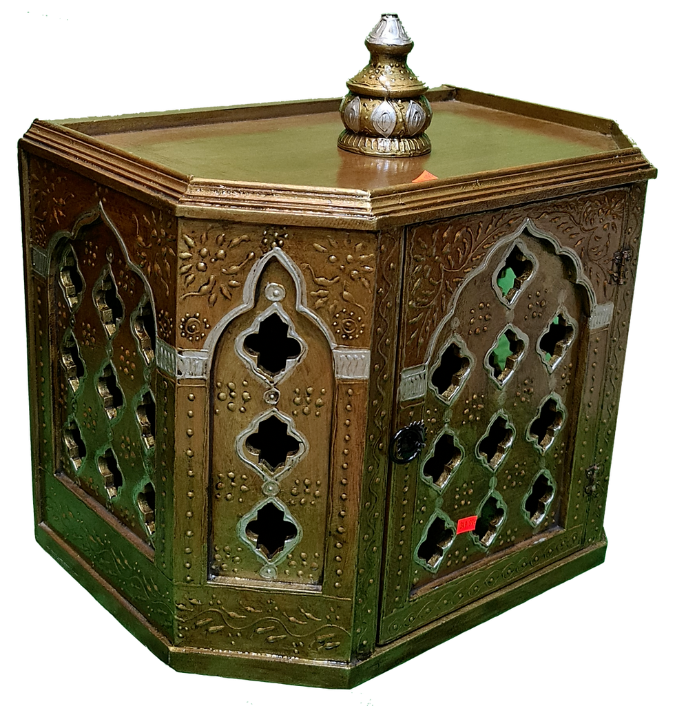 Thumbnail: 18 by 12 MDF Red Mandir with Door