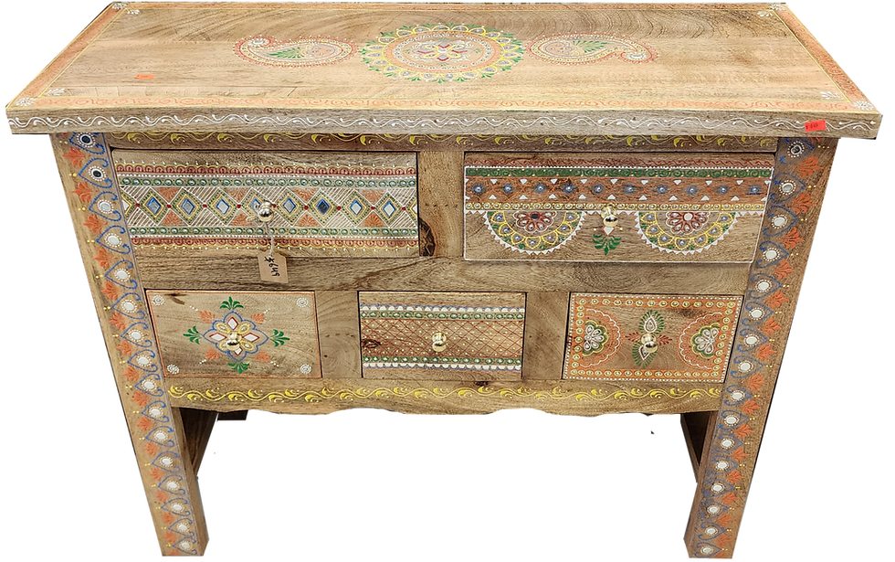 Thumbnail: 35.5 by 13 by 30 inches Solid Wood cabinet with drawers
