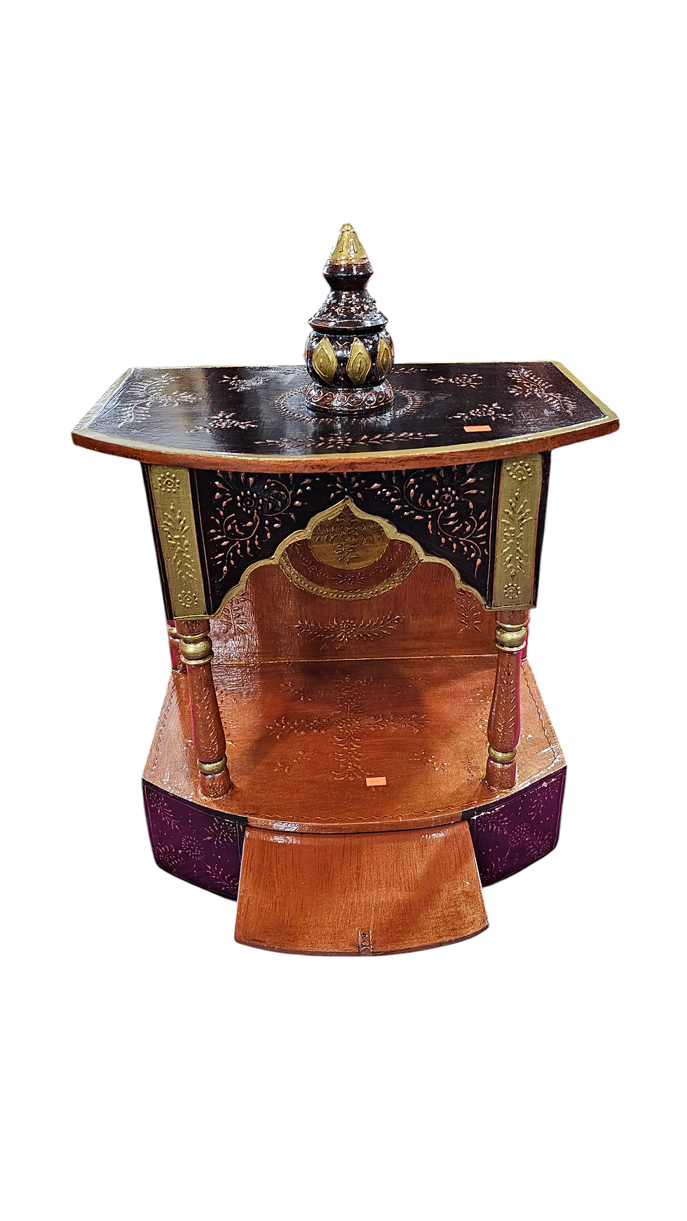 Thumbnail: 18 by 12 MDF wood  copper Color Mandir