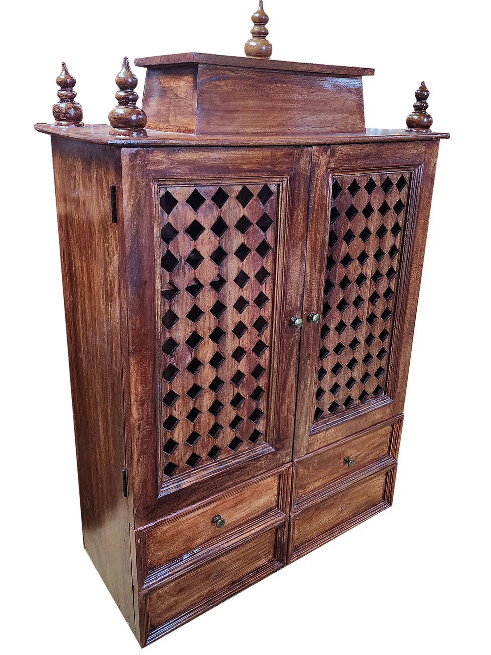Thumbnail: 36 by 16 Inches Teak wood Big Size Mandir