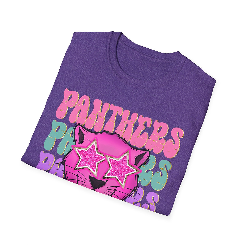 Thumbnail: Panthers Hot Pink Star Eyes Adult