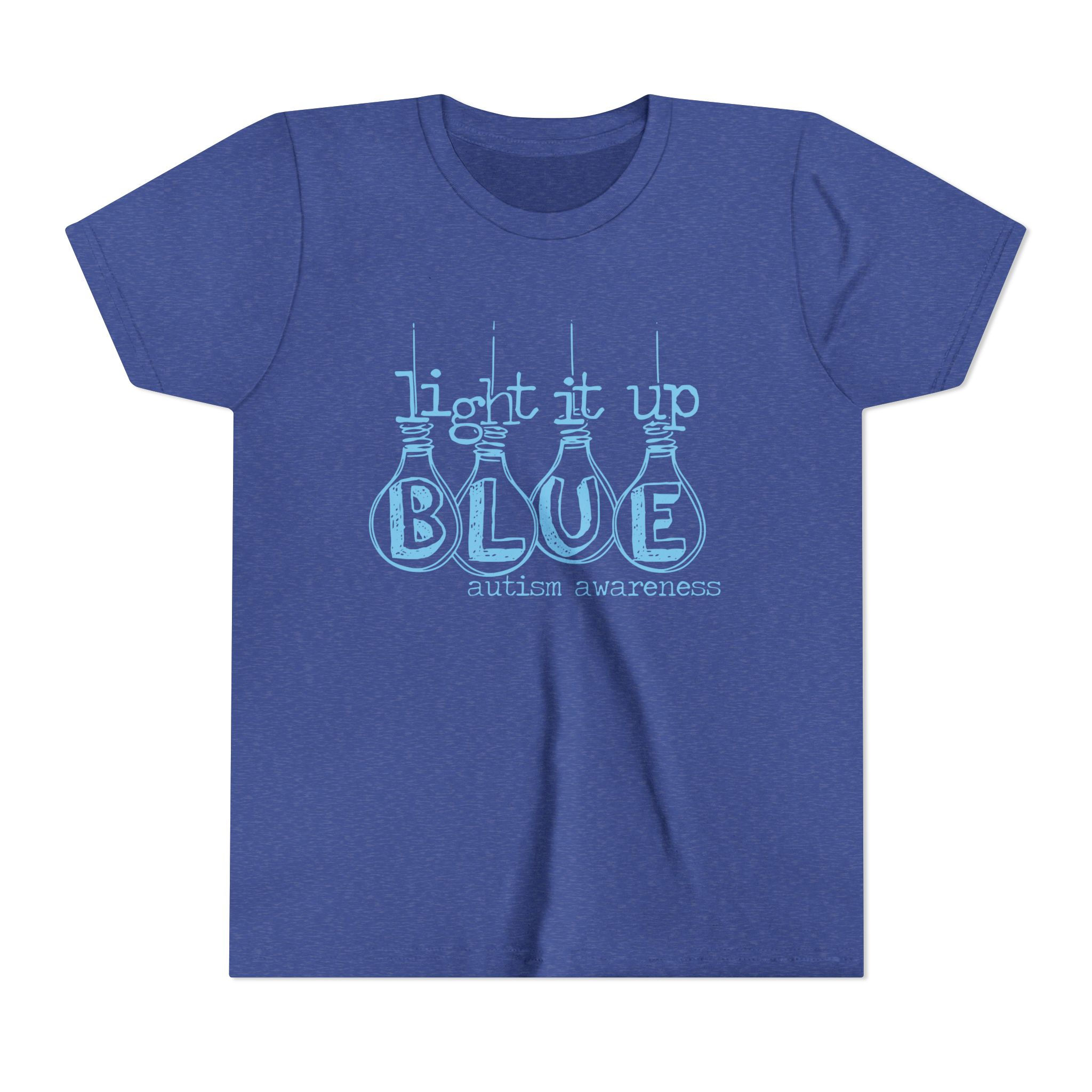 Autism Awareness Light It Up Blue Youth