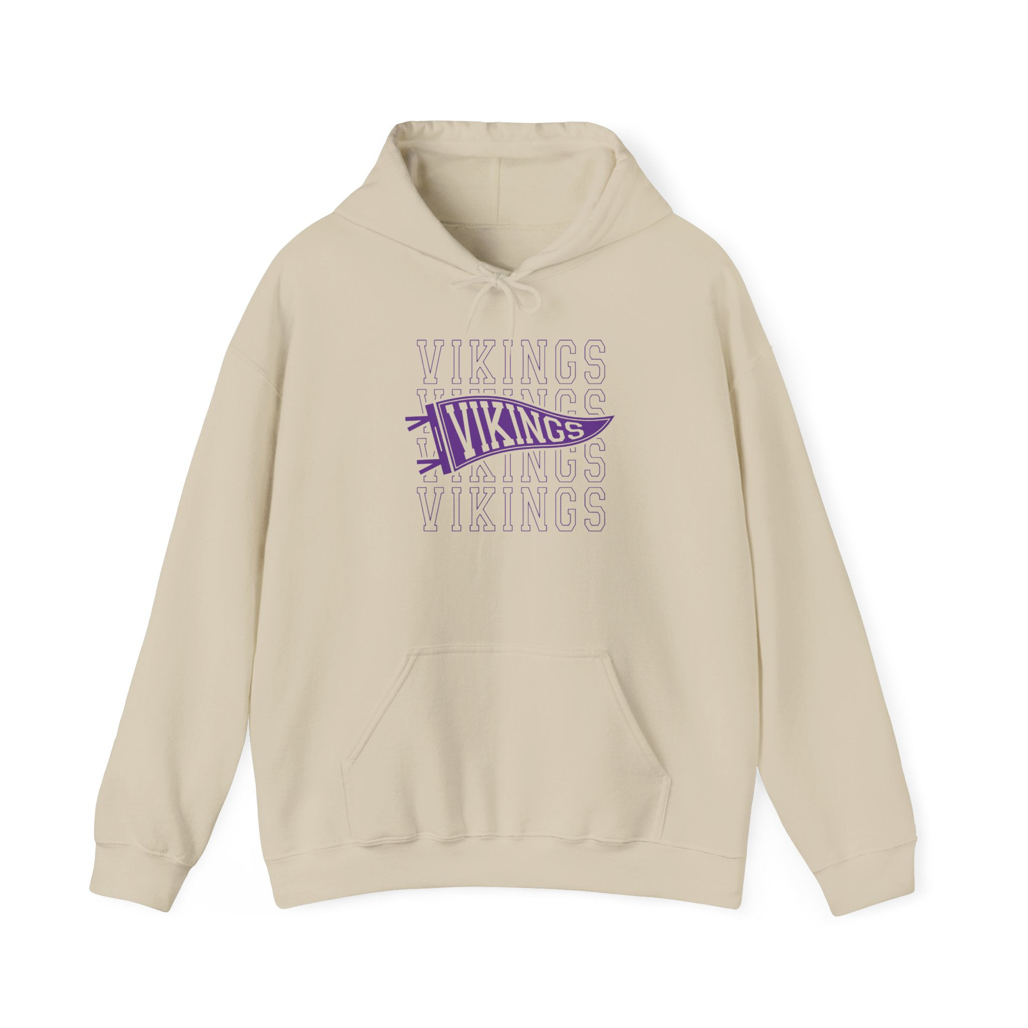 Vikings Pennant Hoodie Adult