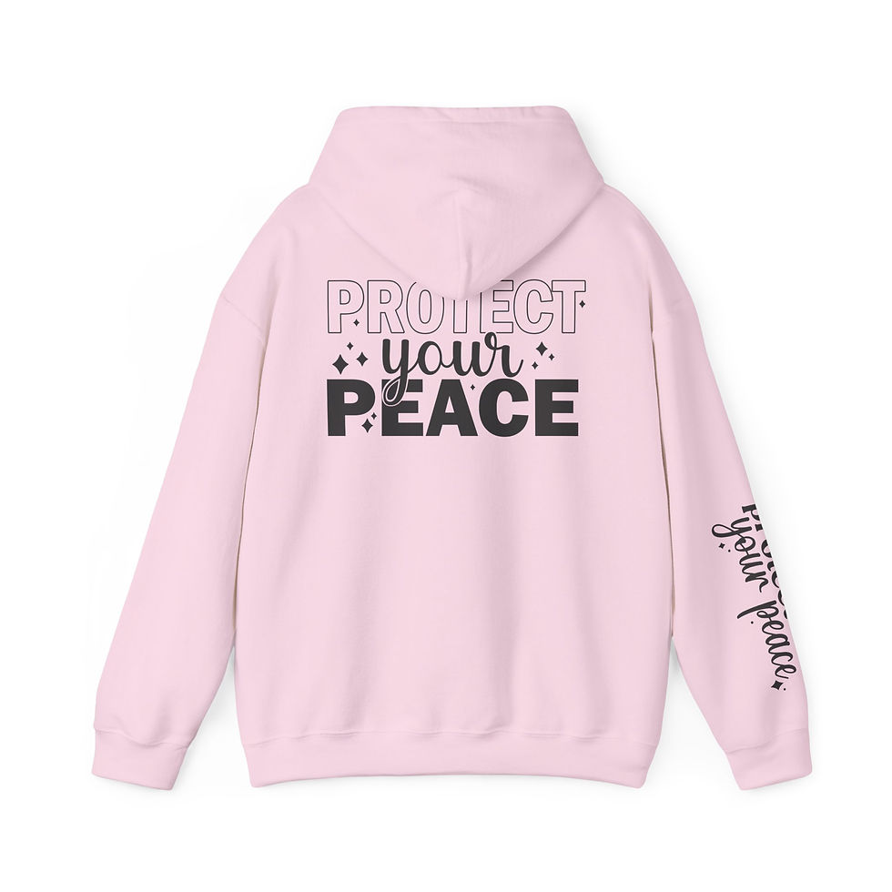 Thumbnail: Protect Your Peace Front/Back/Sleeve Hoodie Adult