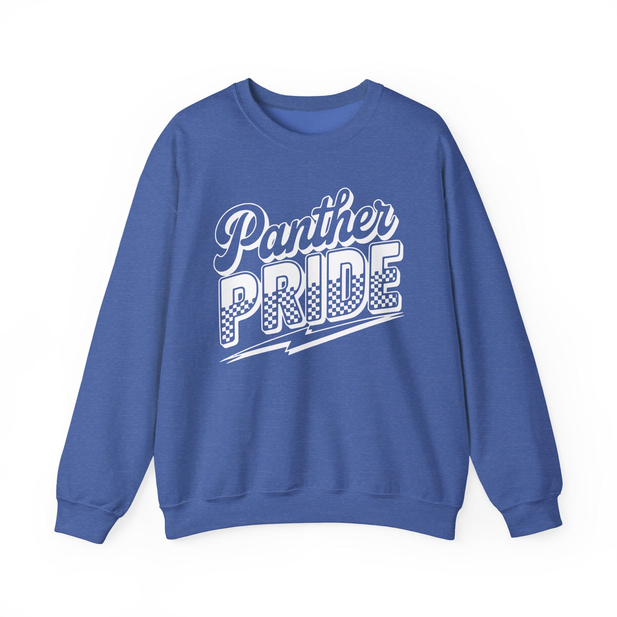 Panther Pride Race Checkers Crewneck Adult