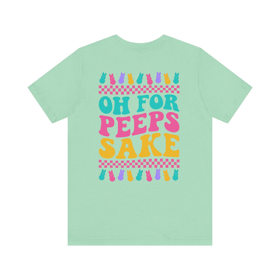 Thumbnail: Oh For Peeps Sake Smiley Front/Back Adult