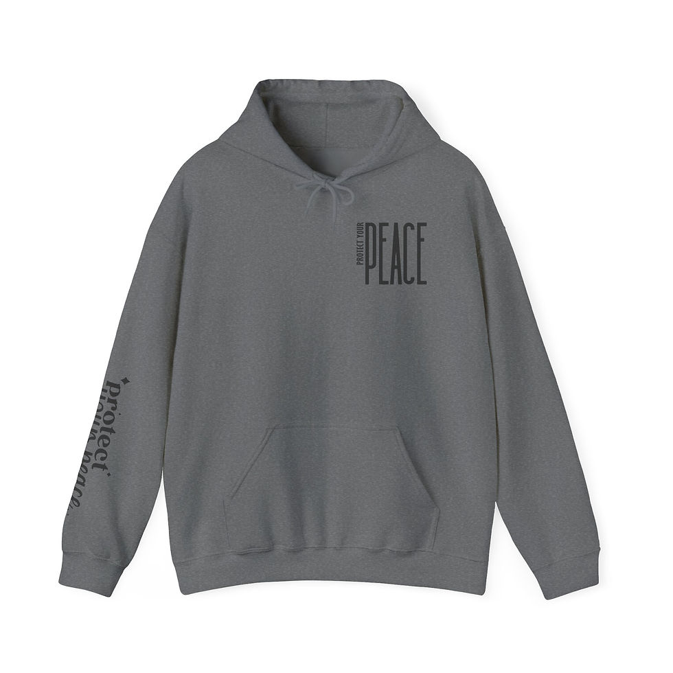 Thumbnail: Protect Your Peace Front/Back/Sleeve Hoodie Adult
