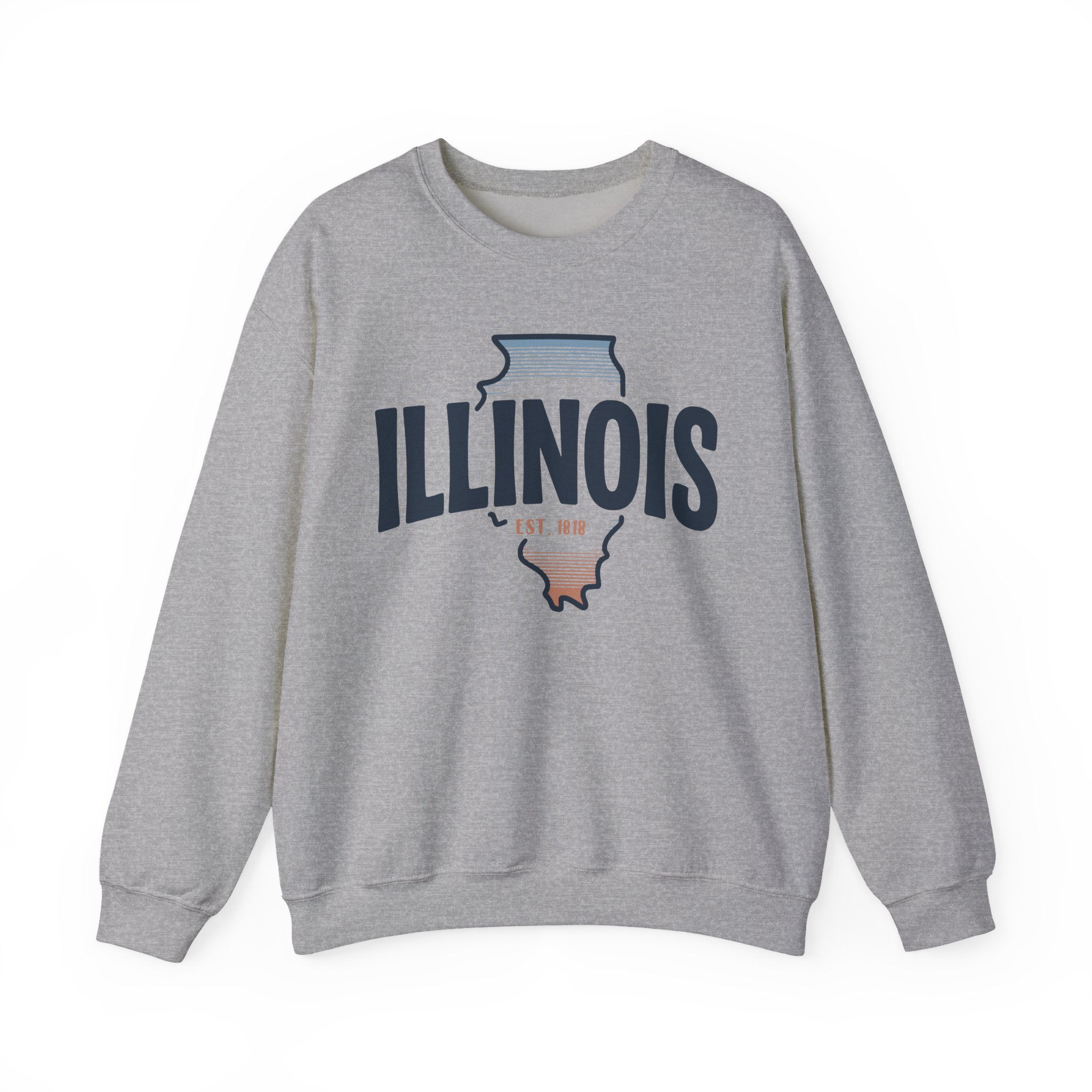 Illinois Gradient Crewneck Adult