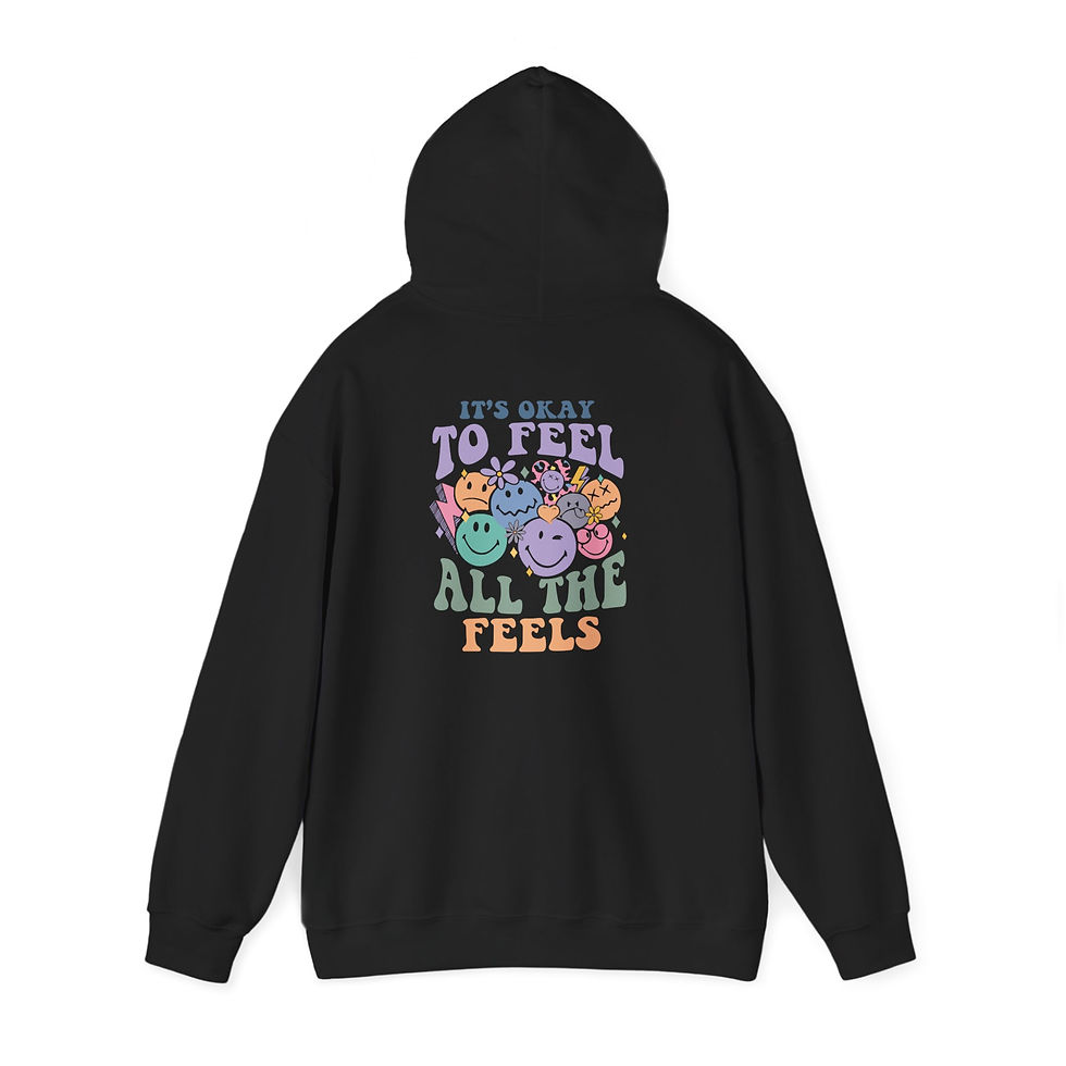 Thumbnail: All the Feels Front/Back Hoodie Adult