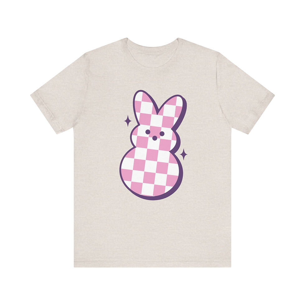 Thumbnail: Oh For Peeps Sake Checkers Front/Back Adult