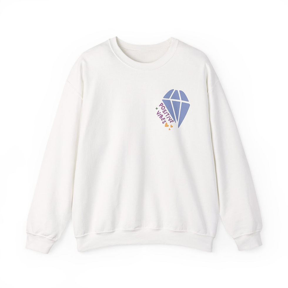 Thumbnail: Positive Vibes Be Kind Front/Back Crewneck Adult