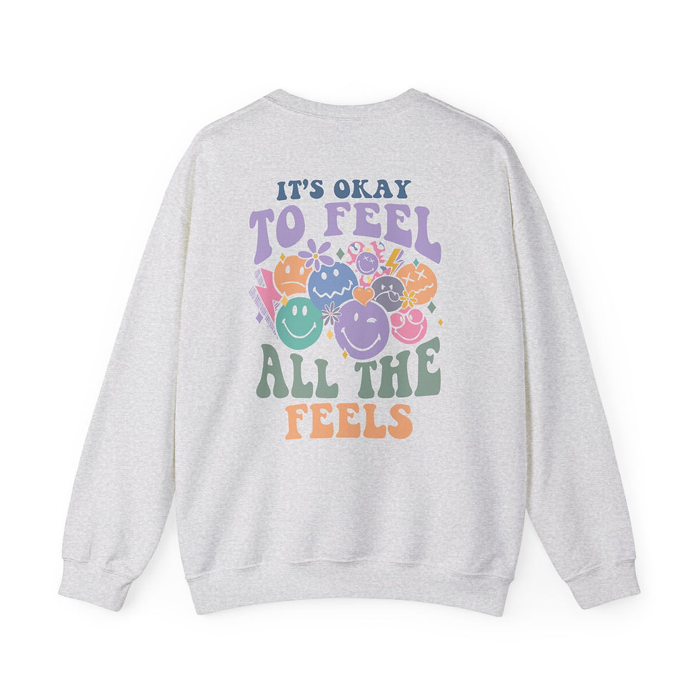 Thumbnail: All The Feels Front/Back Crewneck Adult