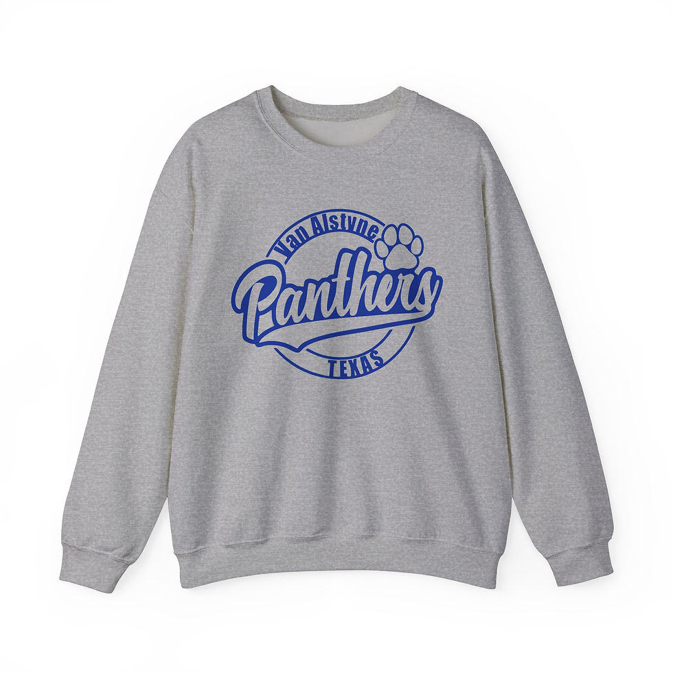 Van Alstyne Texas Panthers Pawprint Crewneck