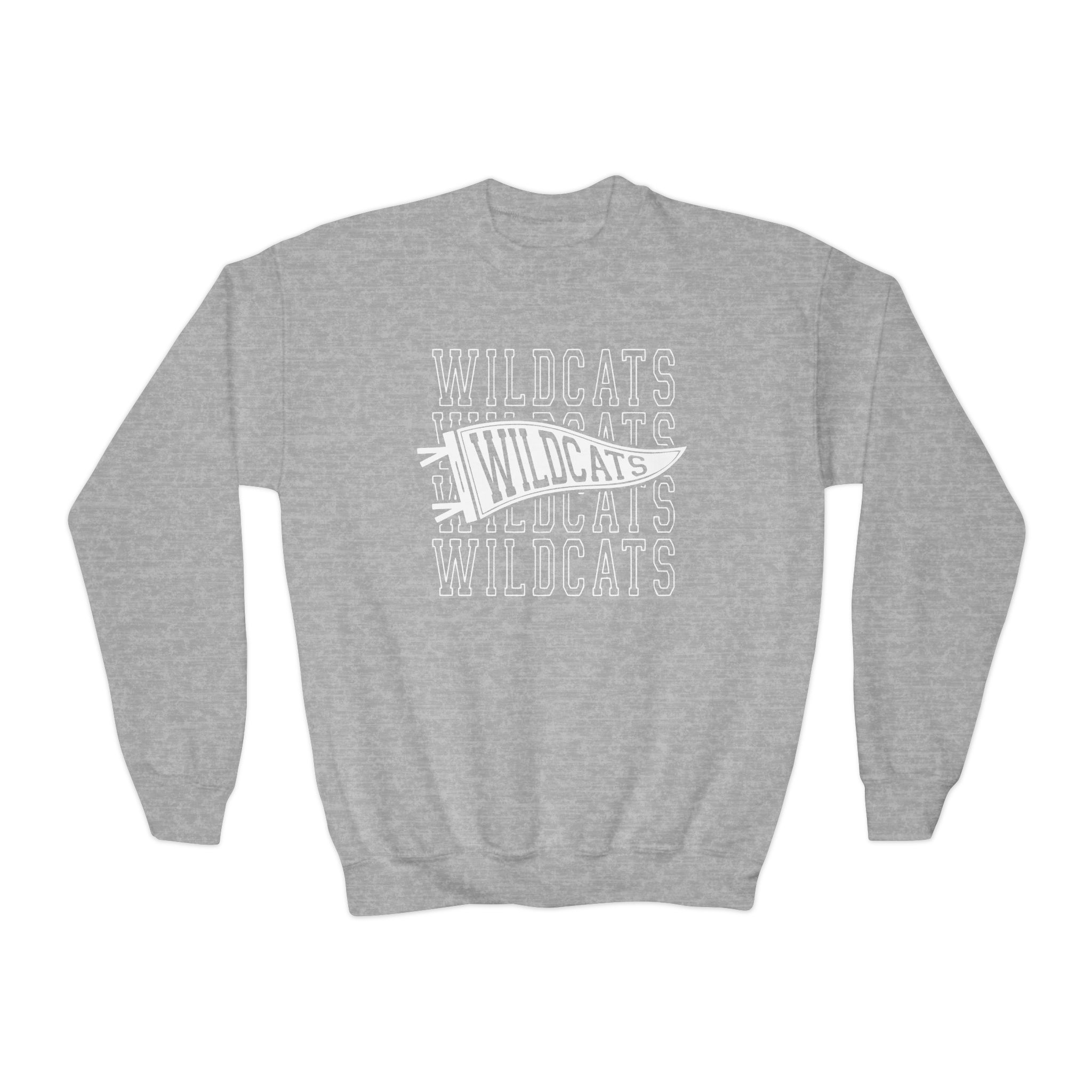 Wildcats pennant crewneck youth
