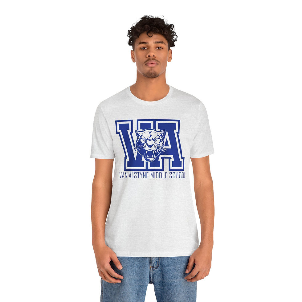 Thumbnail: VA Van Alstyne Middle School panther mascot adult