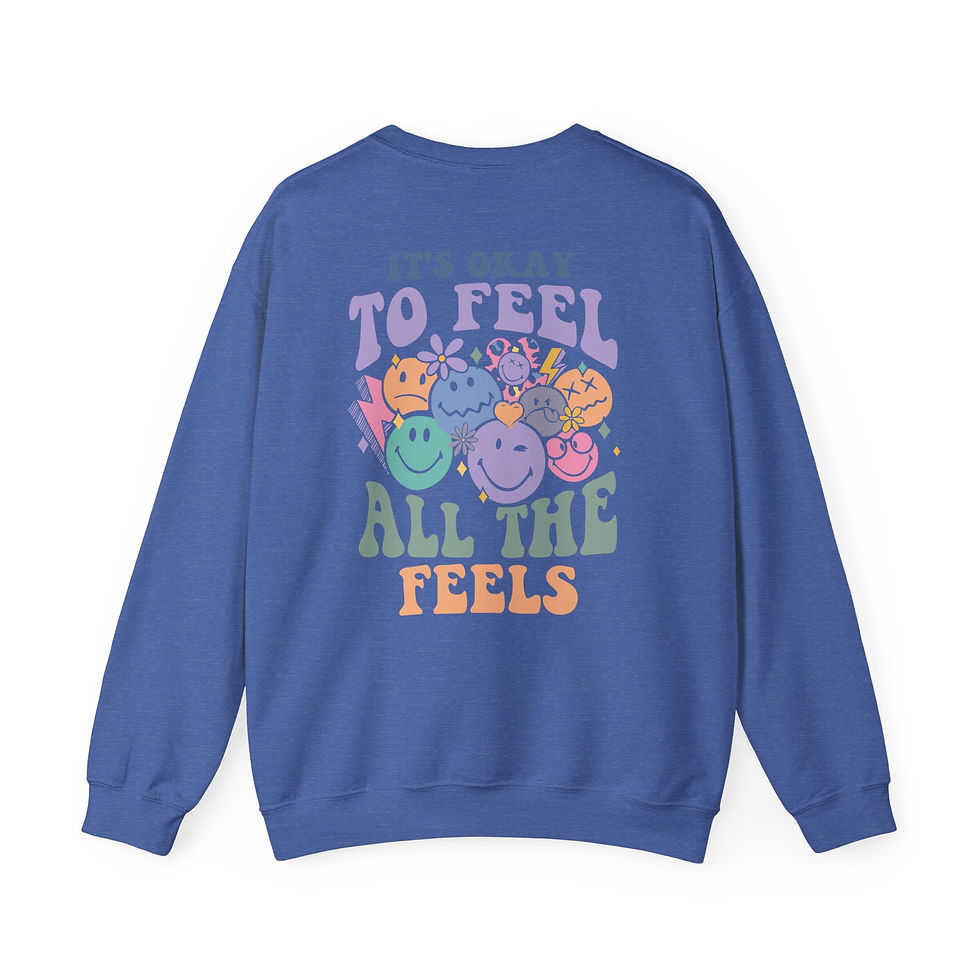 Thumbnail: All The Feels Front/Back Crewneck Adult