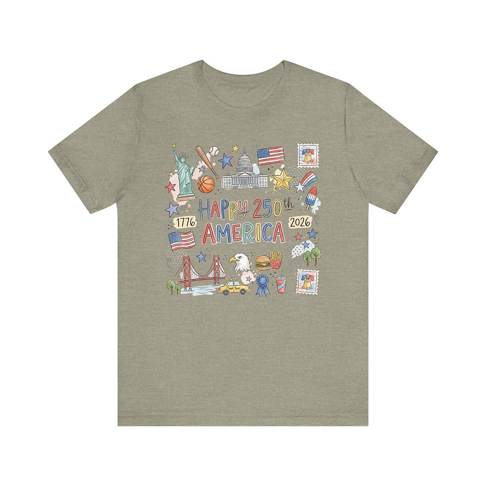 Thumbnail: Happy 250th America Doodle Adult