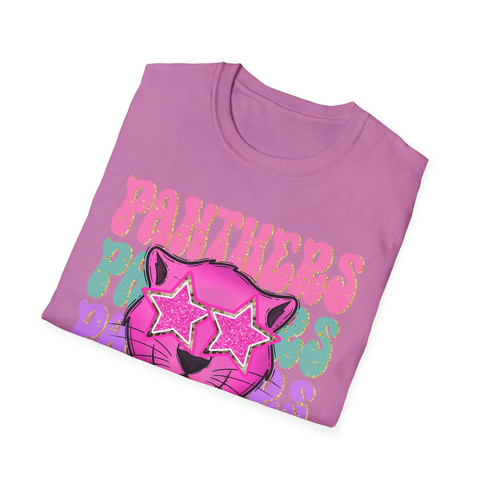 Thumbnail: Panthers Hot Pink Star Eyes Adult