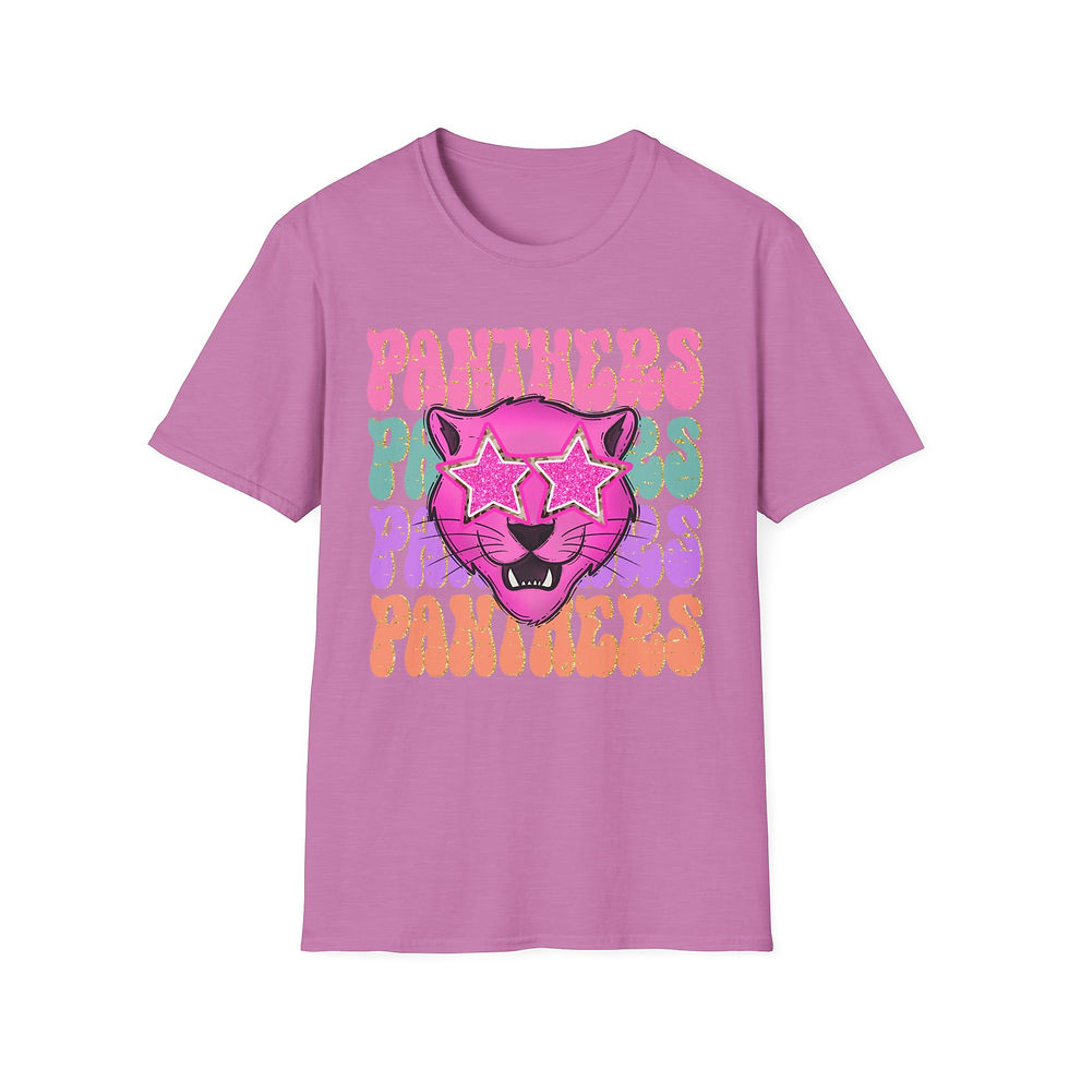 Thumbnail: Panthers Hot Pink Star Eyes Adult