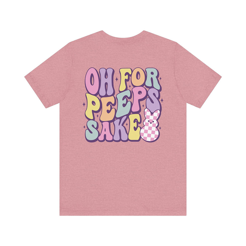 Thumbnail: Oh For Peeps Sake Checkers Front/Back Adult