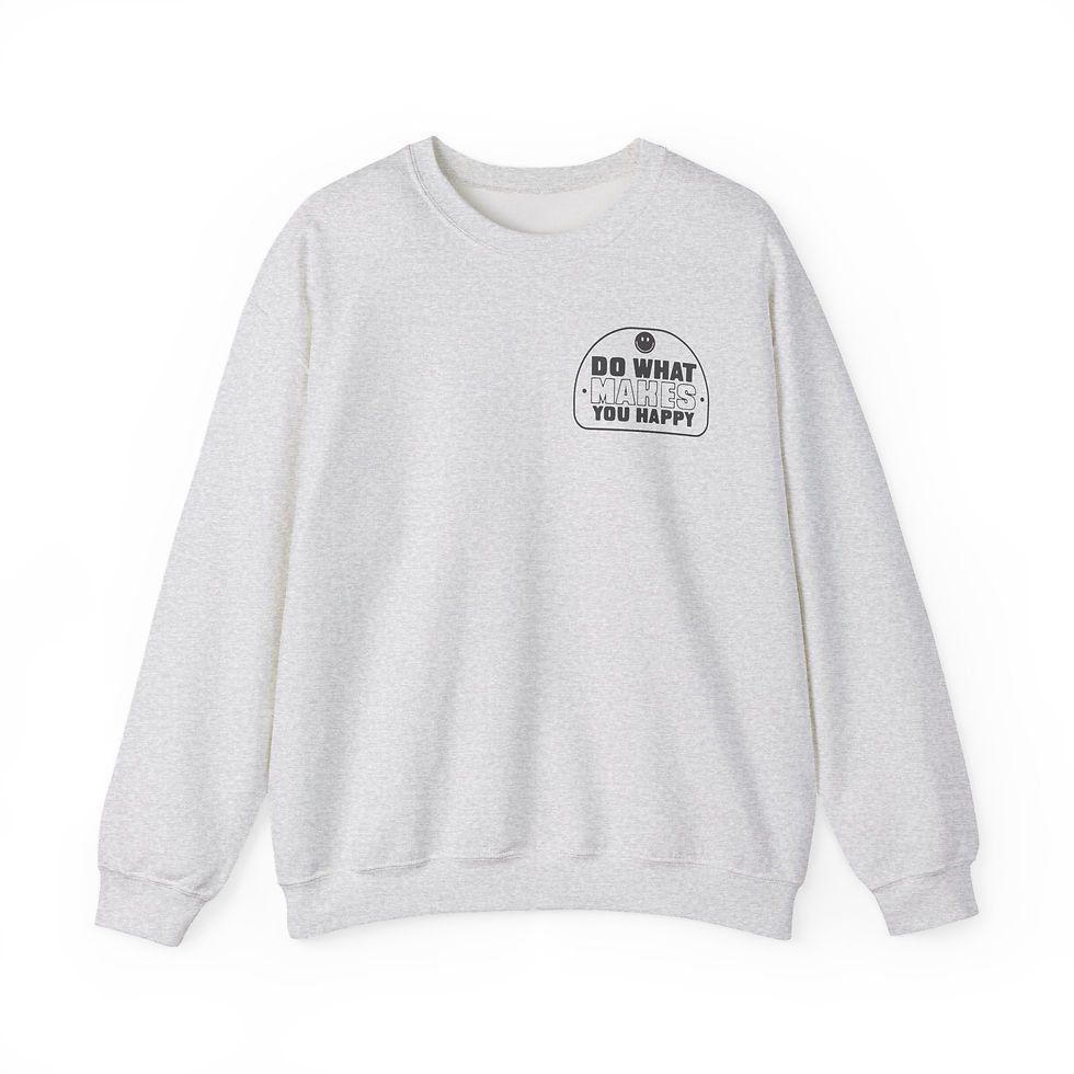 Thumbnail: Do What Makes You Happy:) Front/Back Crewneck Adult