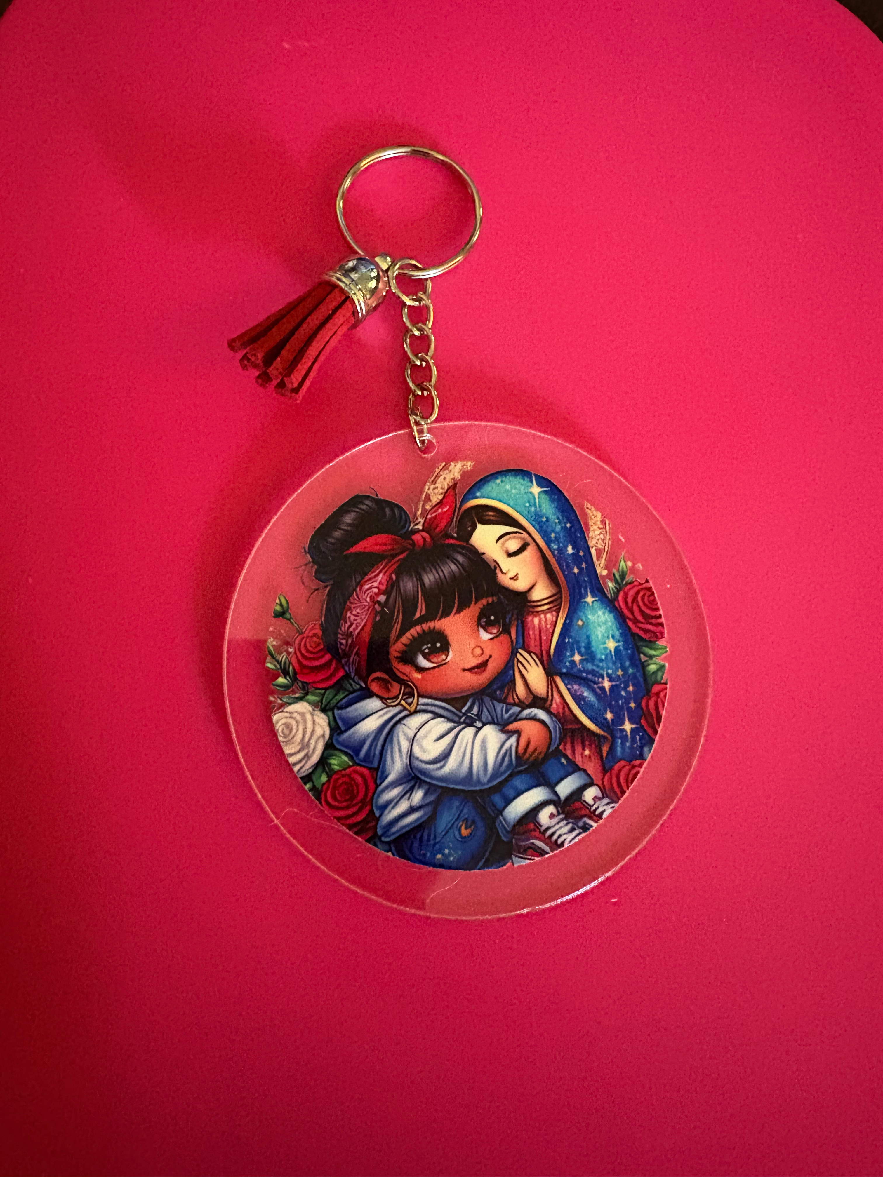 protected girlie keychain