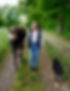 Bild von mir mit meinem Hund und Pferd
