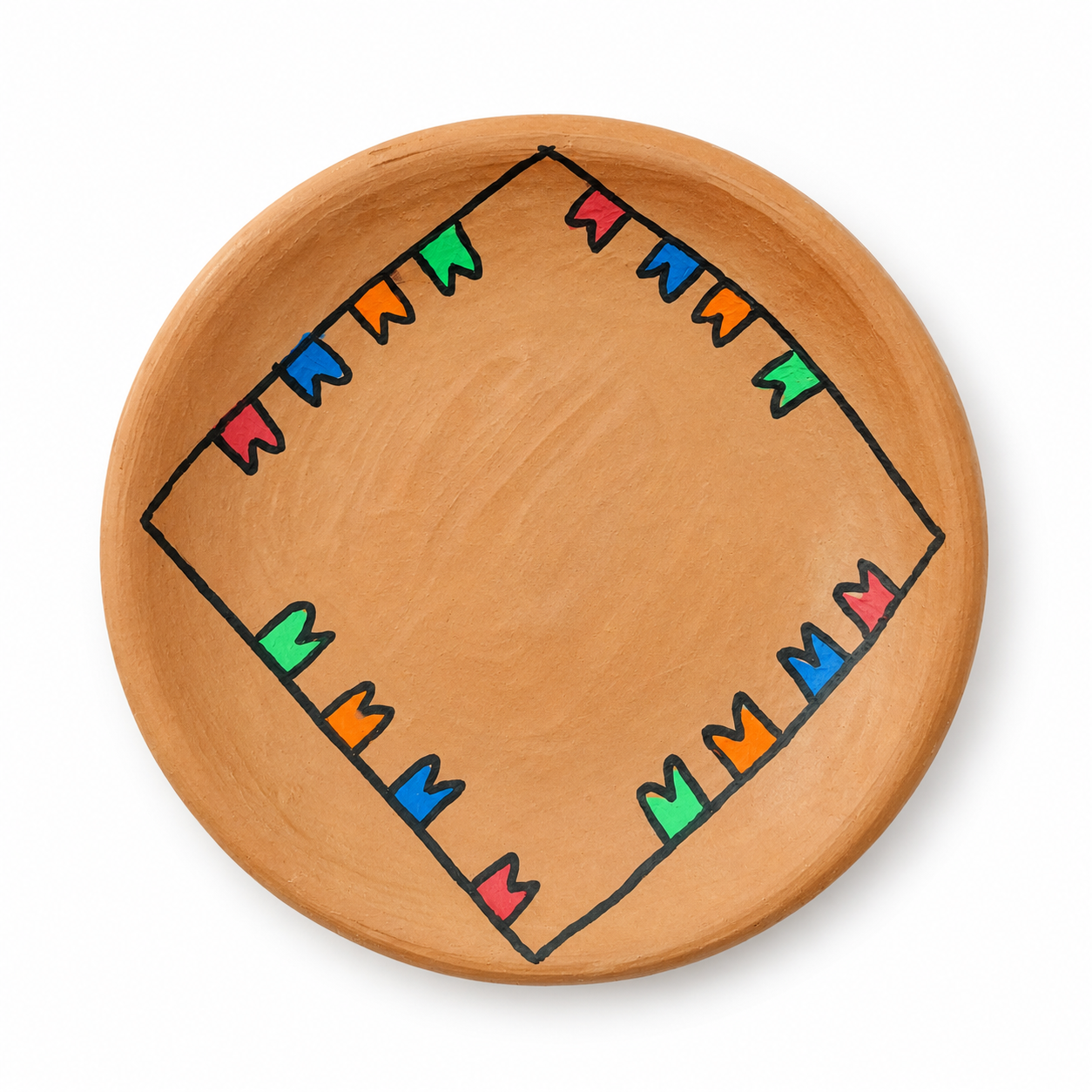 PRATO CERAMICA DECOR P 15CM D UNIDADE