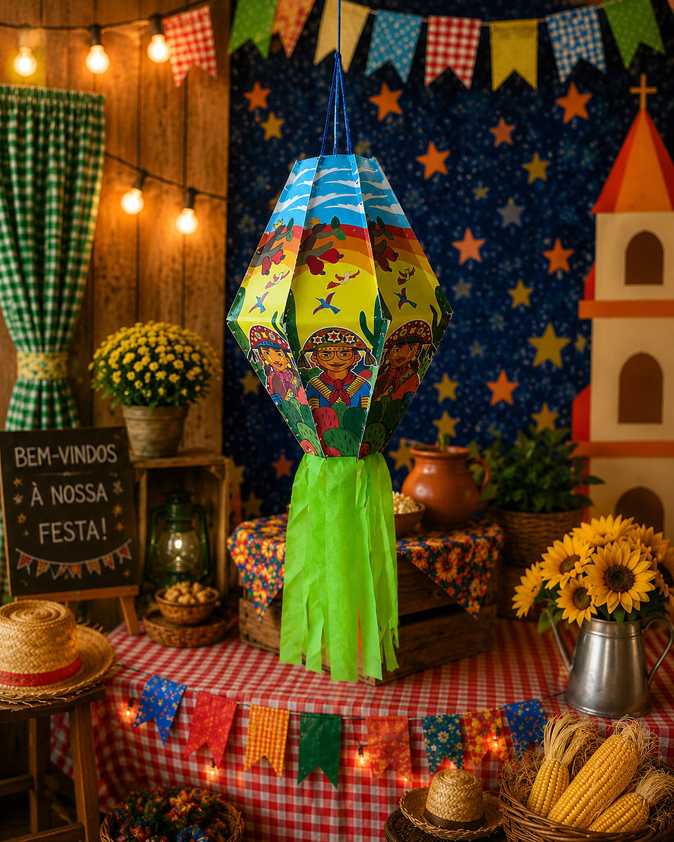 Miniatura: BALAO JUNINO PLASTICO COLOR  20CM Nº01 UN