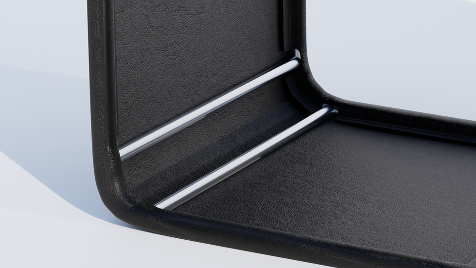 OM black and silver, details