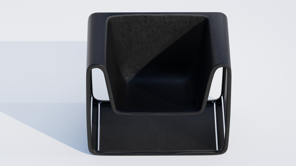 OM black and silver, front tip