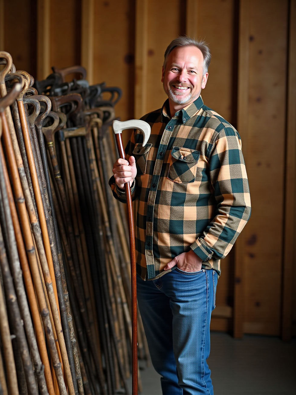 Custom Walking Stick - “Class project. Do not purchase anything!”