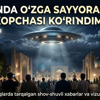 Osmonda o‘zga sayyoraliklar likopchasi ko‘rindimi?