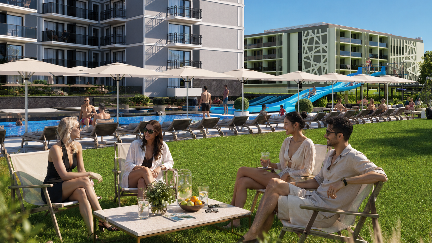 Linea Mare Kołobrzeg – zielona strefa wypoczynku przy kompleksie hotelowym