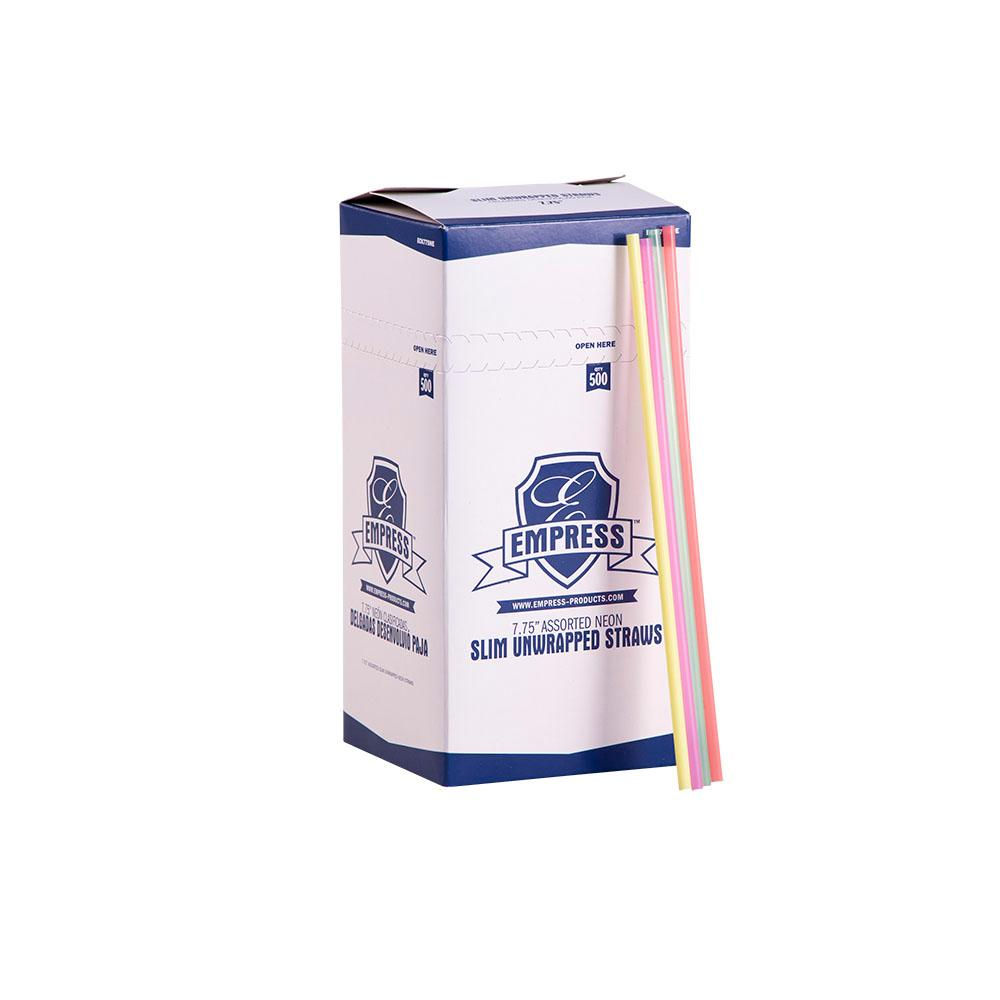 Tall Collins Straws Box 7.75" 500ct