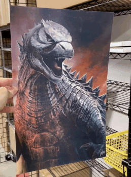 3D lenticular print- Godzilla
