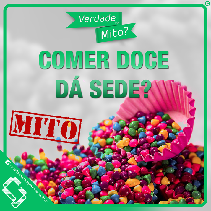 Por que sentimos sede ao comer algo doce?