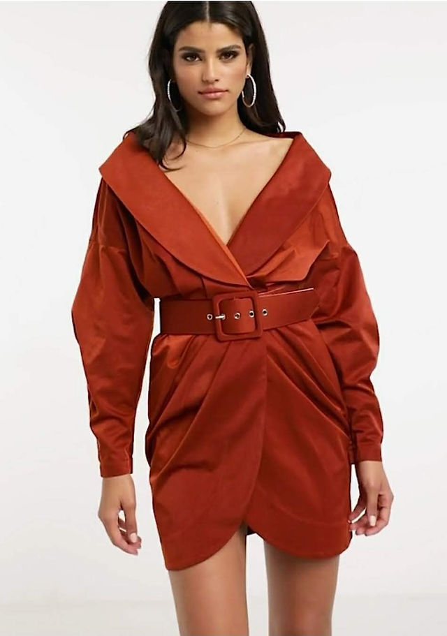Belted Mini Dress - Asos