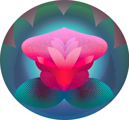 artwork of flowering heart-shaped plant