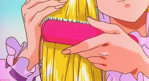 Image result for sailor moon hair gif