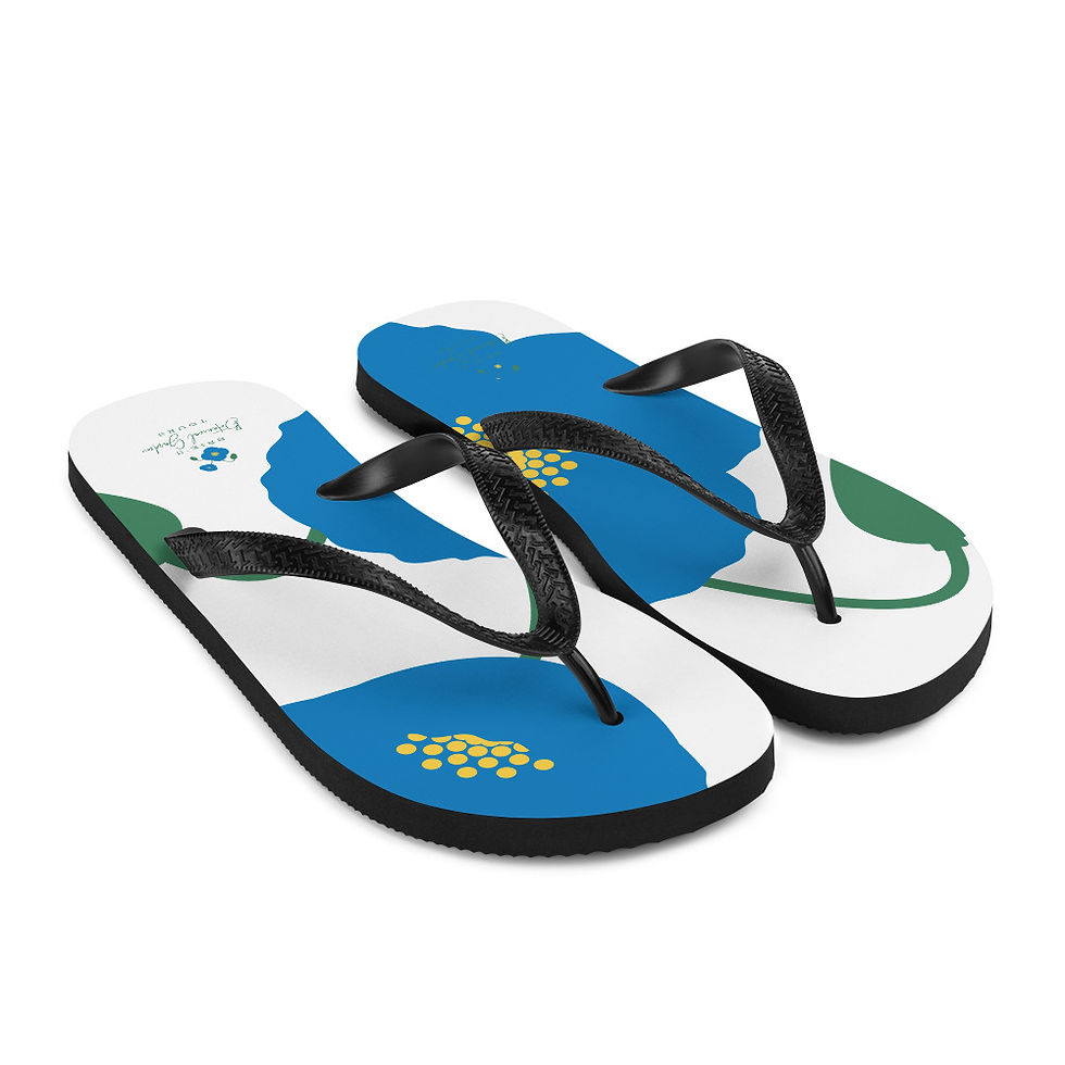 Thumbnail: Blue Poppy Flip-Flops