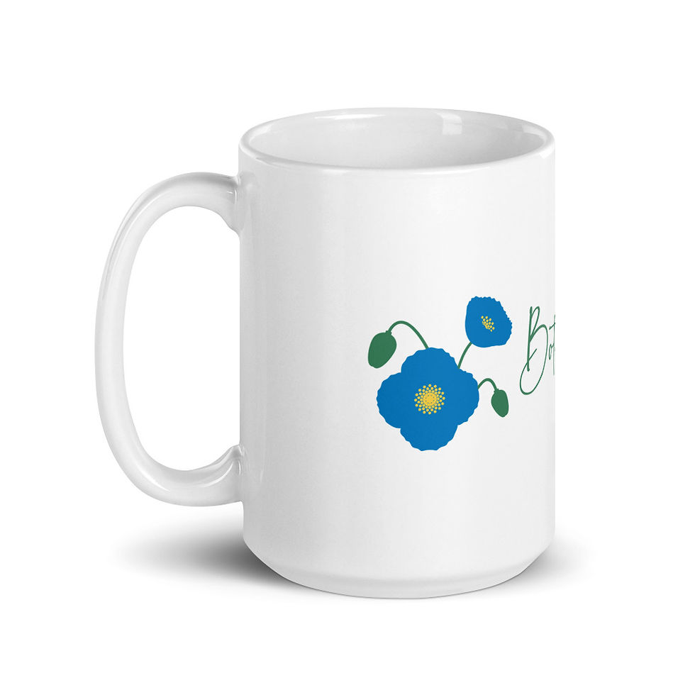 Thumbnail: Blue Logo BBGT Landscape White Glossy Mug