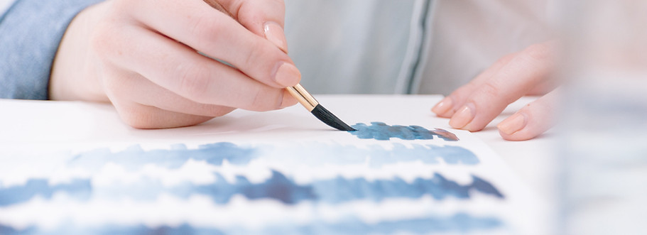 La pintura con acuarela