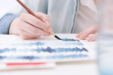 A pintura com aquarela
