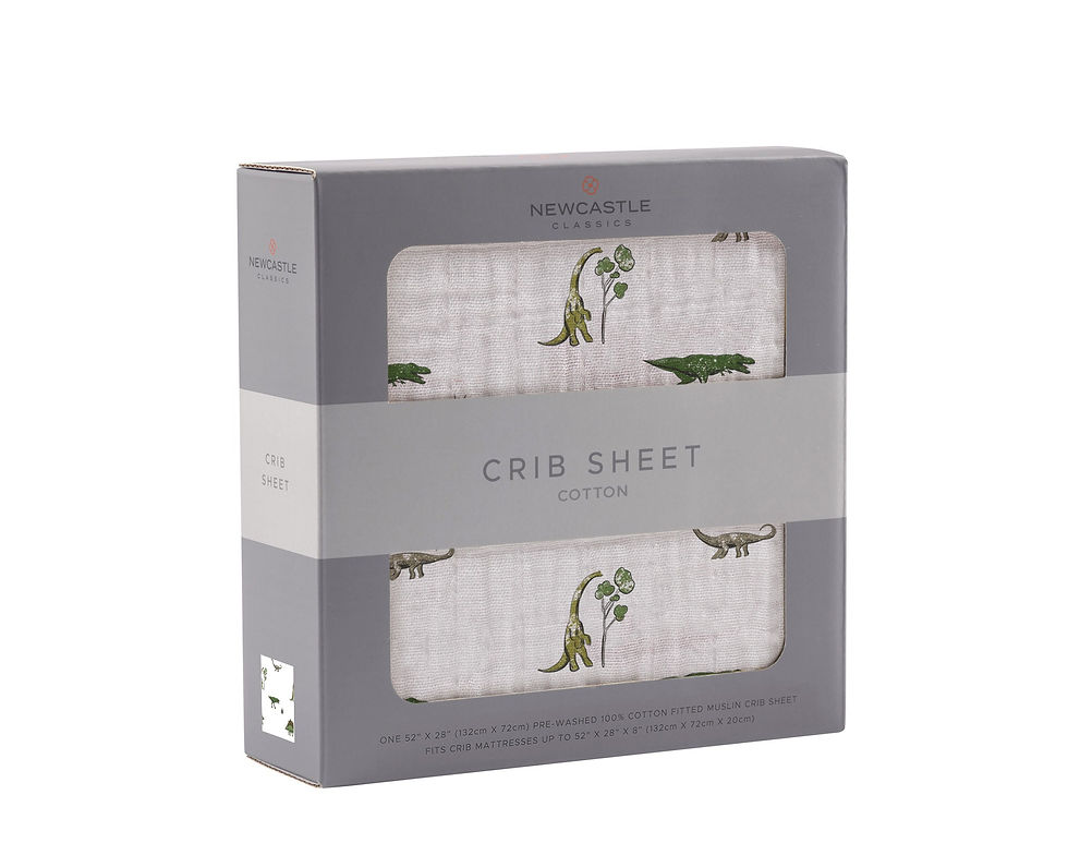 Miniatura: Dino Days Cotton Muslin Crib Sheet