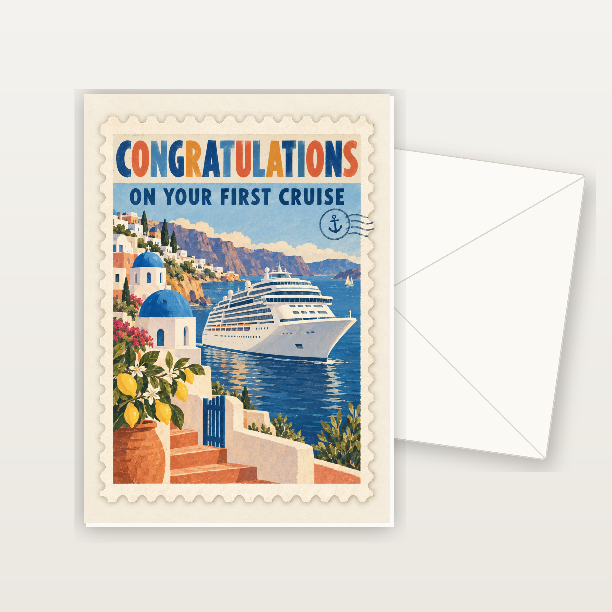 First Cruise Card - Stamp Series - Med